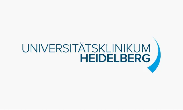 Universitätsklinikum Heidelberg Logo mit halbvollem Bogen und Schriftzug